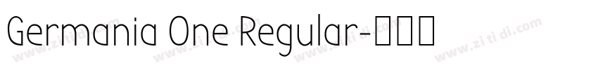 Germania One Regular字体转换